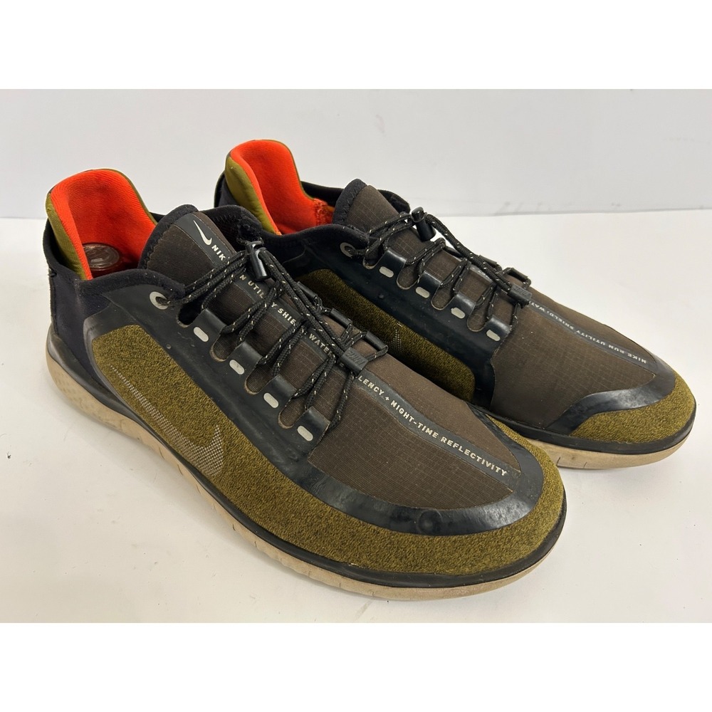 Nike Free Shield Running‎ Shoe Men's Size 11.5 Black Olive Gym Training